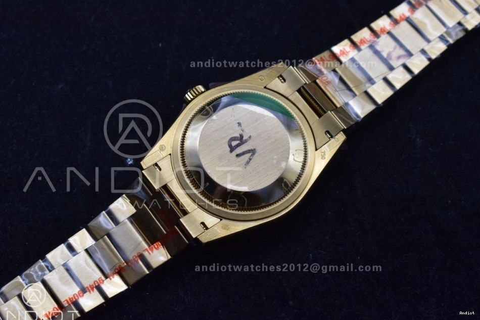YG 36 Steel Edition 696 904L (Gain Dial V5 on vr3255 Weight) Best Bracelet President QF Gold DayDate EasyCare 0723